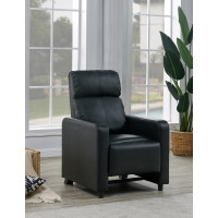 Coaster Furniture 600181 Toohey Home Theater Push Back Recliner Black